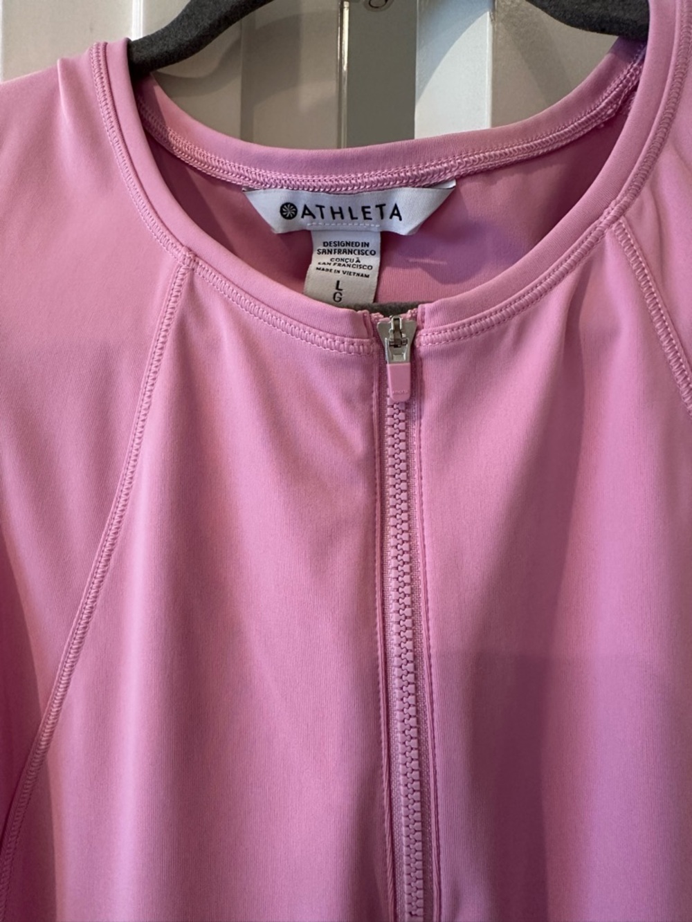 Athleta Light Pink Zip-Front Performance TENNIS GOLF DRESS